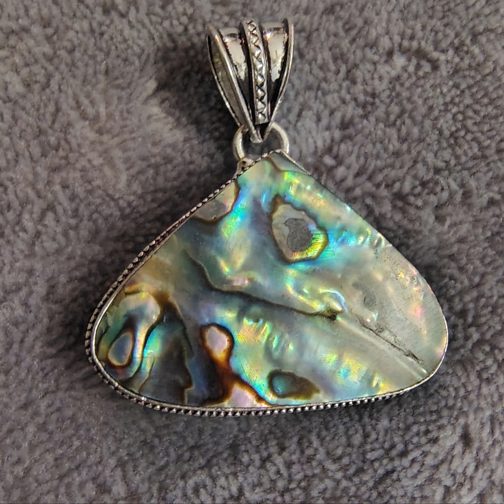 Not For Sale - Abalone Shell Pendant - Picture 4 of 8